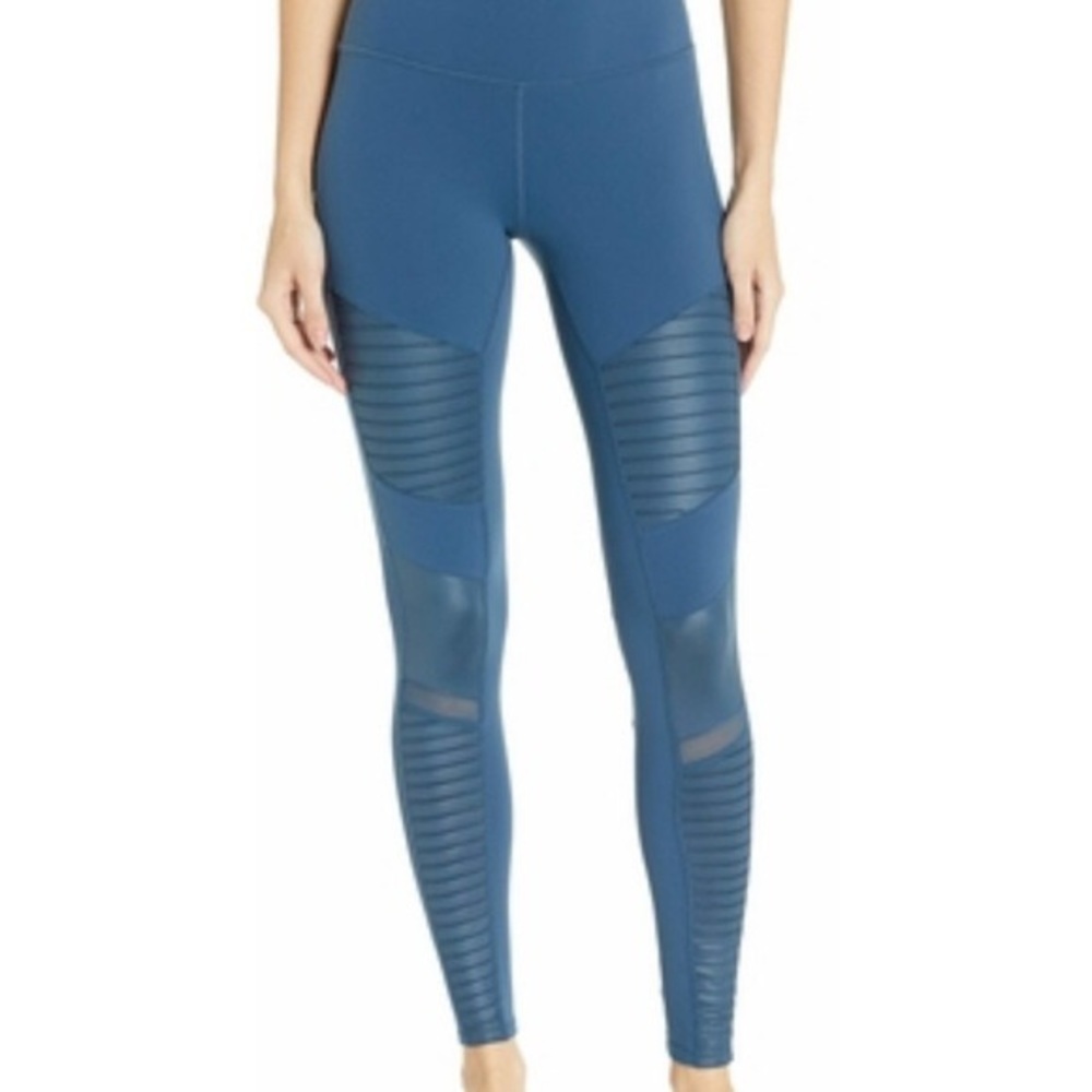 Alo Yoga Teal Moto Legging